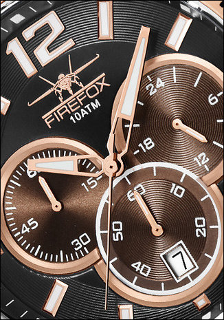 FireFox Chronograph FALCON FFS185-102 black / rosé