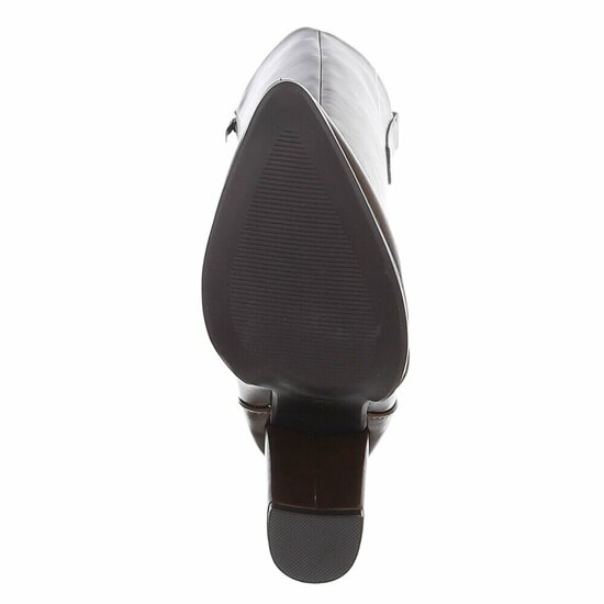 Dames hoge laarzen / high heels knielaarzen - bruin