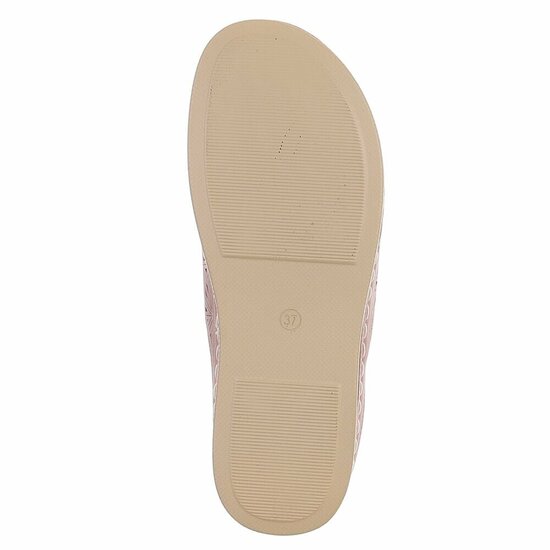 Dames medi comfort slippers - zwart
