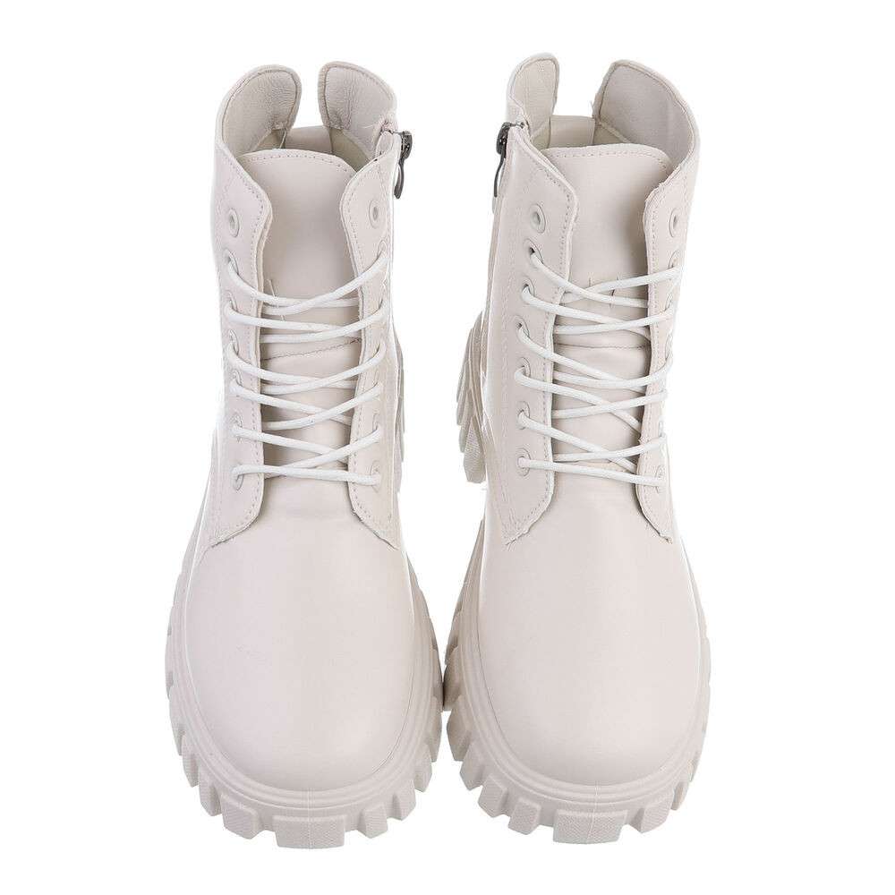 Beige sales veterboots dames