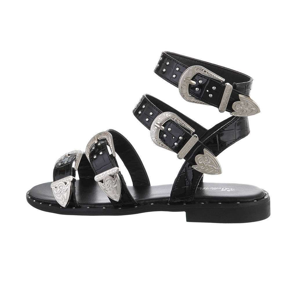 Dames sandalen gespen - zwart - Lunamex Jewelry & Watches