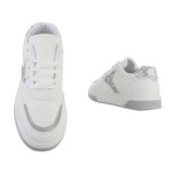 Stefano Lauran Dames Sneakers Zilver sue combi sneaker | Van den Assem