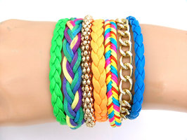 Brazilian bracelet / Hipanema Style Ibiza armband - multicolor