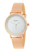 Ernest ZENNA dameshorloge met stalen band - rosé / wit