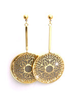 Oorhangers gediamantiseerd - bicolor doublé