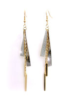 Oorhangers gediamantiseerd - bicolor doublé