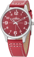 Thunderbirds Basic herenhorloge met lederen band - rood