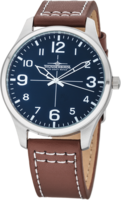 Thunderbirds Basic herenhorloge met lederen band - donkerblauw / bruin