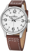 Thunderbirds Basic herenhorloge met lederen band - wit / bruin