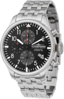 Thunderbirds Historage 1956 chronograph herenhorloge met stalen band - zwart / grijs