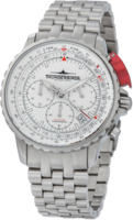 Thunderbirds FightingSteelPro chronograph herenhorloge met stalen band - wit