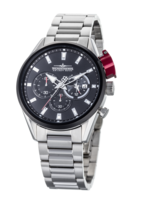Thunderbirds FightingSteelPro chronograph herenhorloge met stalen band - zwart / zilver