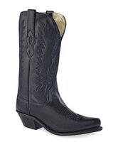 Dames western laarzen / cowboy boots echt leder - black