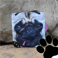 Dames tas / schoudertas klein met hond