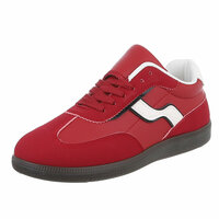 Dames retro sneakers / lage gympen - rood
