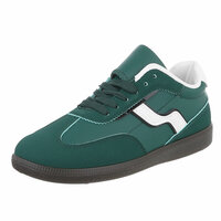 Dames retro sneakers / lage gympen - groen
