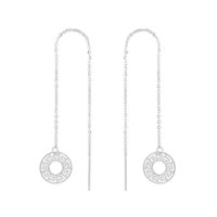 Oorhangers chain / oorbellen met ketting keltisch - edelstaal