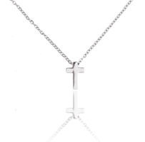 Ketting met hanger kruis - edelstaal