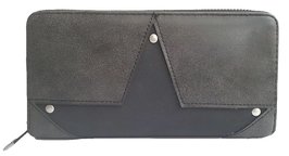 Dames portemonnee met ster - zwart