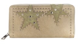 Dames portemonnee met sterren - kaki