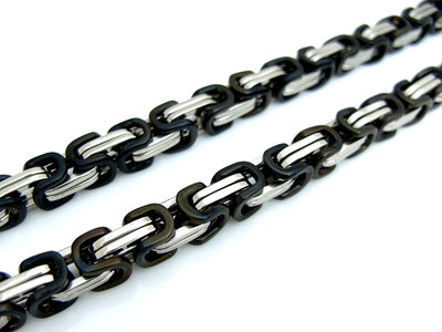 53cm - Koningsketting staal 8mm breed 53cm - Koningsketting staal 8mm breed