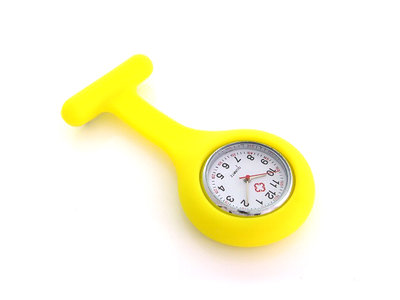 Zusterhorloge / verplegershorloge - geel