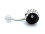 Navelpiercing met zirkonia - Yin Yang_
