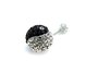 Navelpiercing met zirkonia - Yin Yang_
