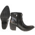 Dames cowboy laarzen / enkellaarsjes met gesp - zwart bruin_